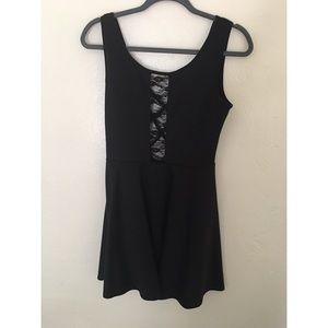 Strappy Lace Black Little Dress