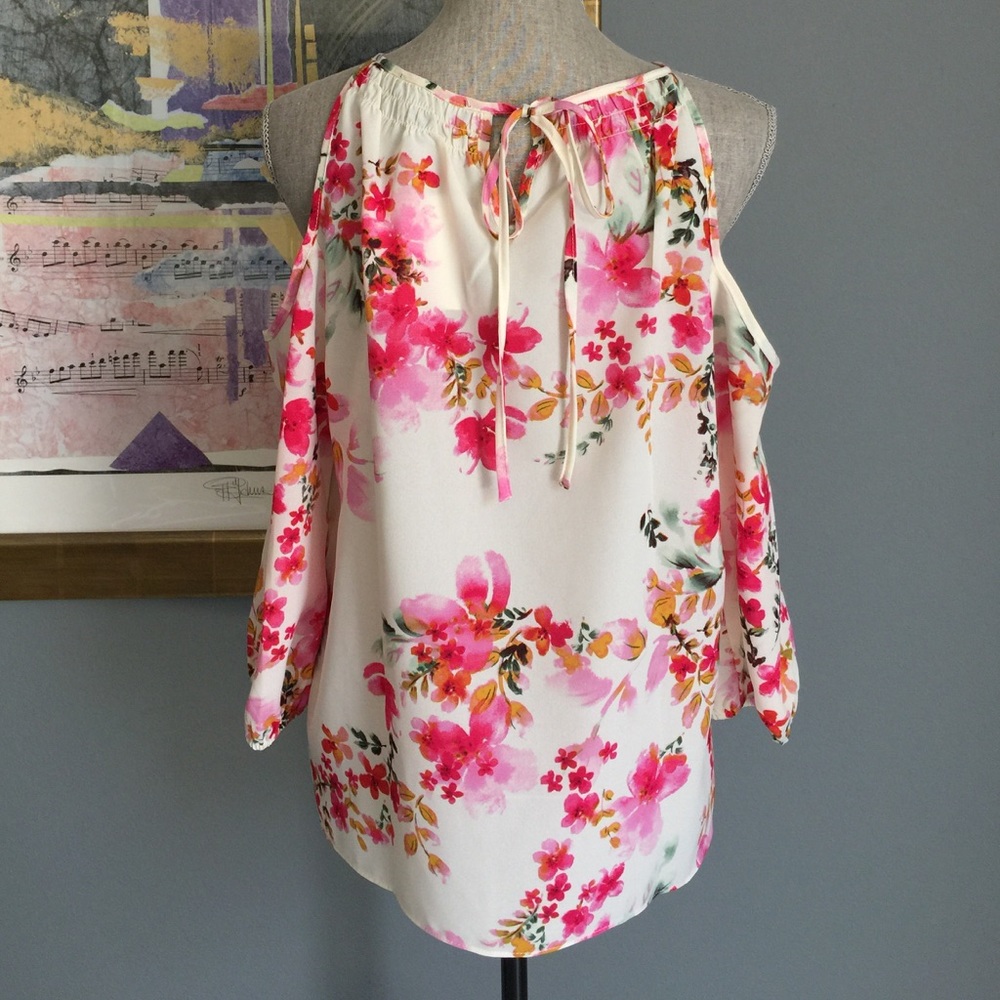 Sanctuary Smocked Cold Shoulder Top - Picture 4 of 4