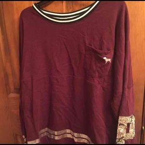 PINK maroon pull over (L)