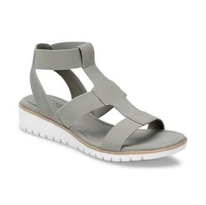 Eüro Soft Celeste Grey Nubuck Sandals