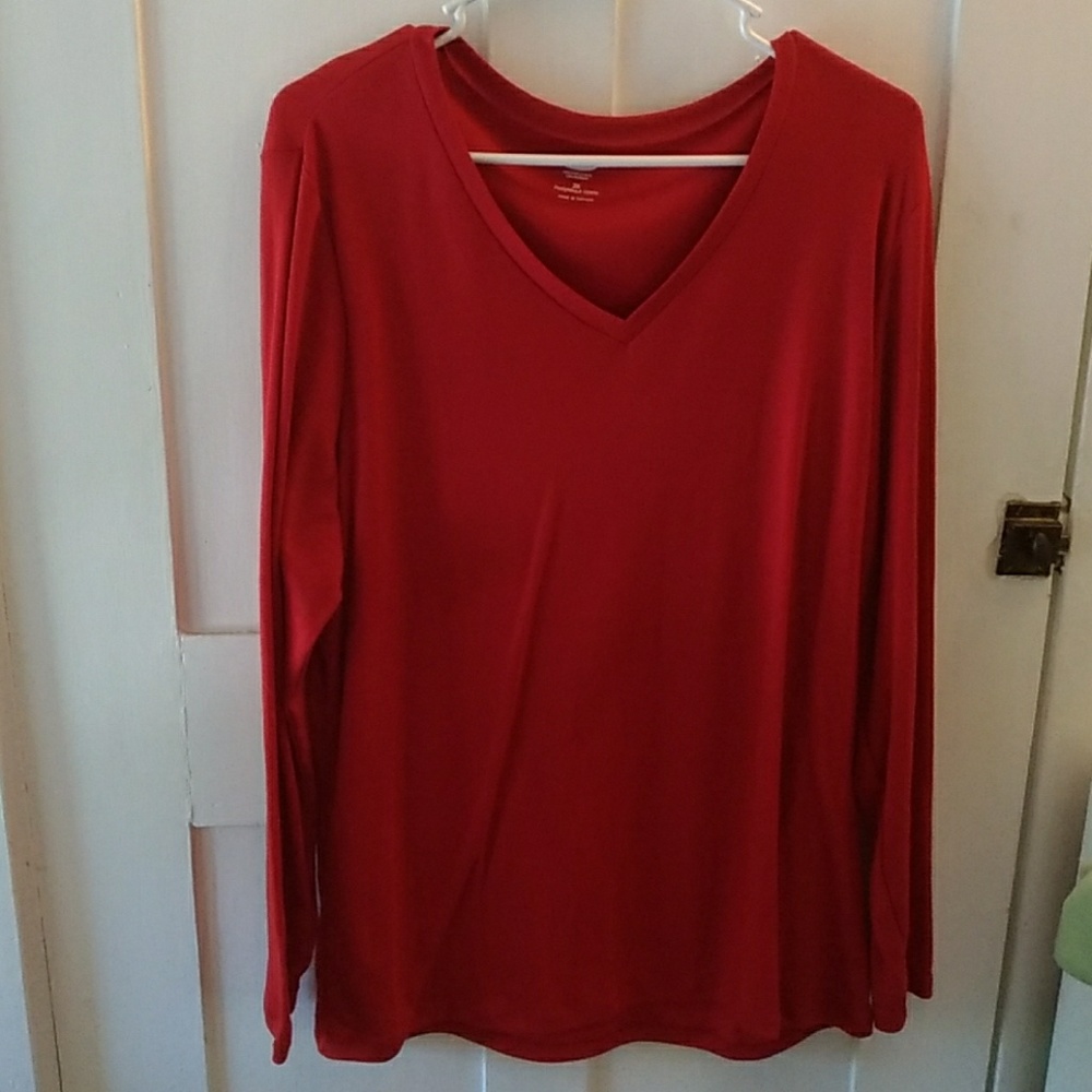 Old navy 2x red long sleeve top