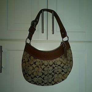 Authentic brown logo Coach bag.