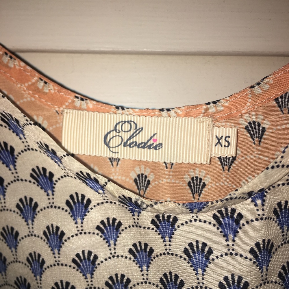 Cream/Orange patterned top - Picture 7 of 7