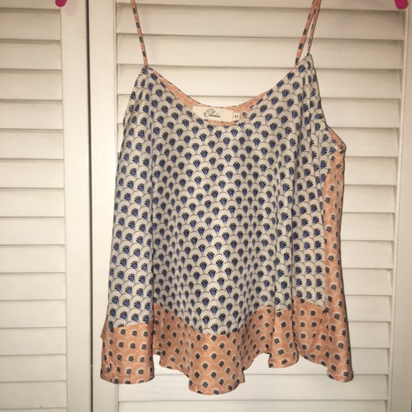 Cream/Orange patterned top - Picture 5 of 7