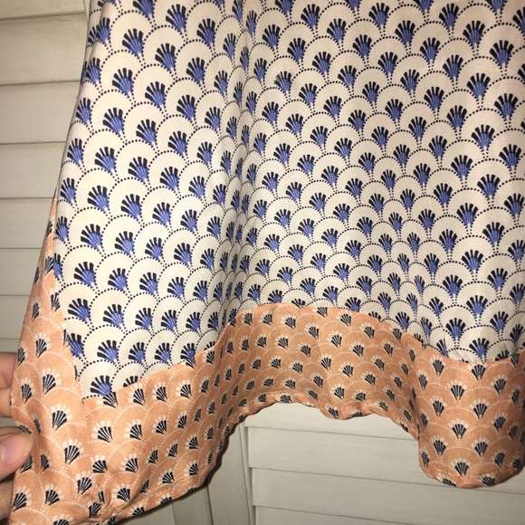 Cream/Orange patterned top - Picture 6 of 7