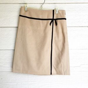Loft Tan/Black Wool Pencil Skirt