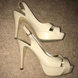 G By Guess Nude Heels