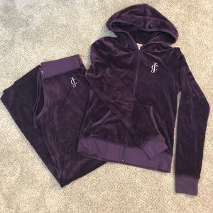 Juicy Couture velour suit set