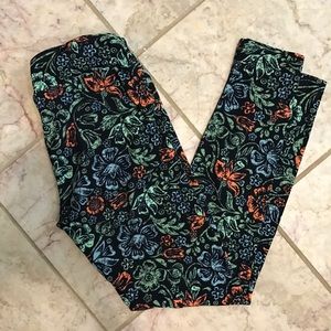 EUC LuLaRoe Leggings- OS- Floral