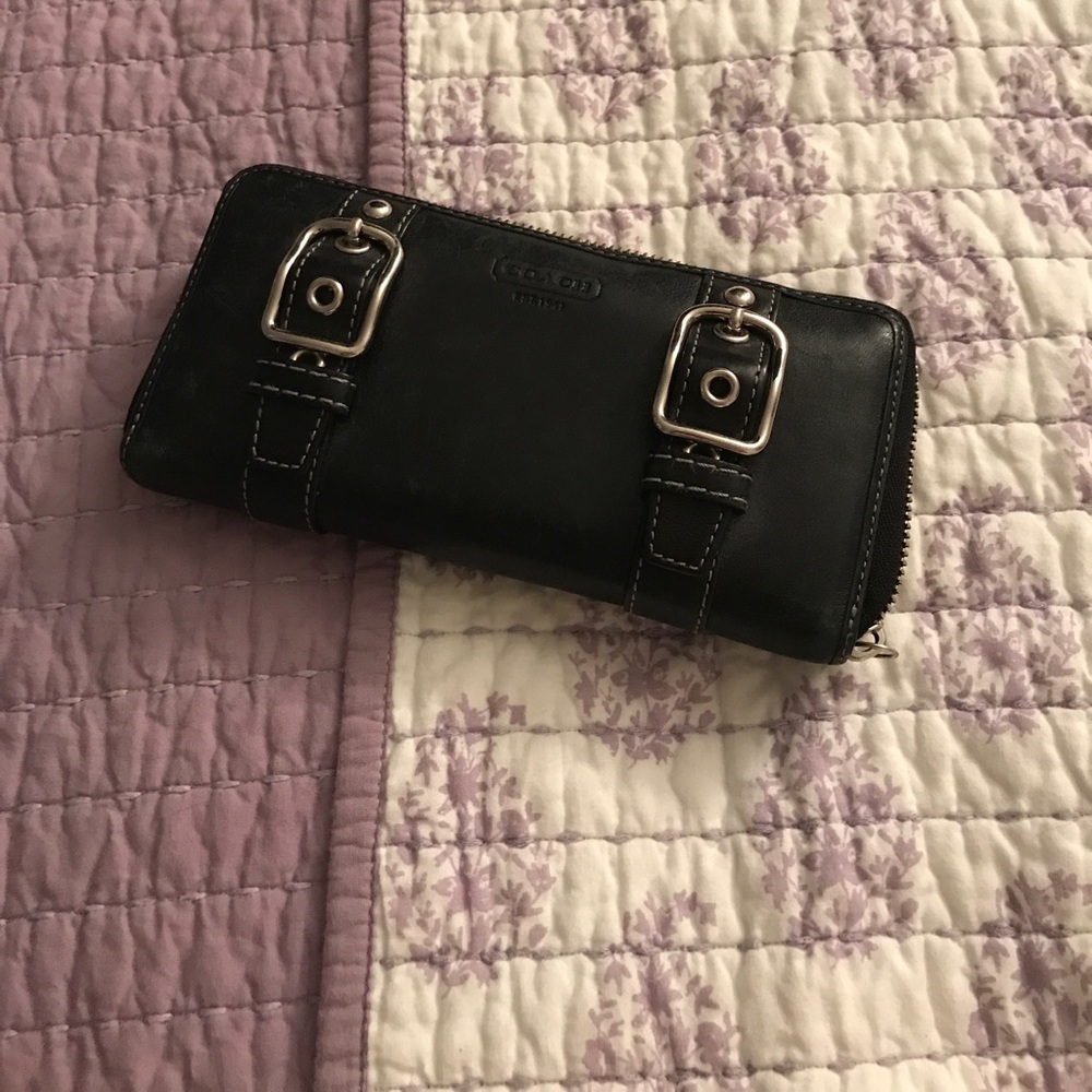 Authentic black coach wallet