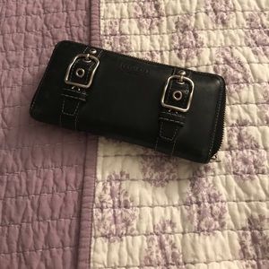 Authentic black coach wallet
