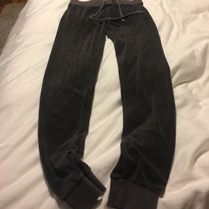 Juicy Couture grey velour joggers