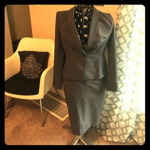 Woman's Gray Skirt Suit