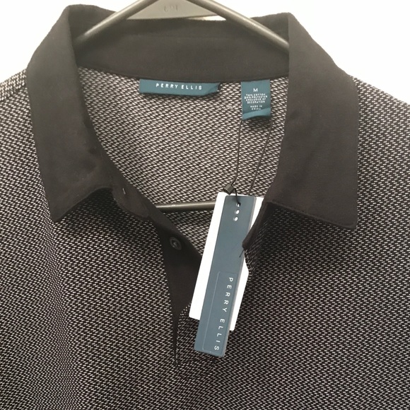 Perry Ellis Short Sleeve Collared Shirt - Picture 3 of 4