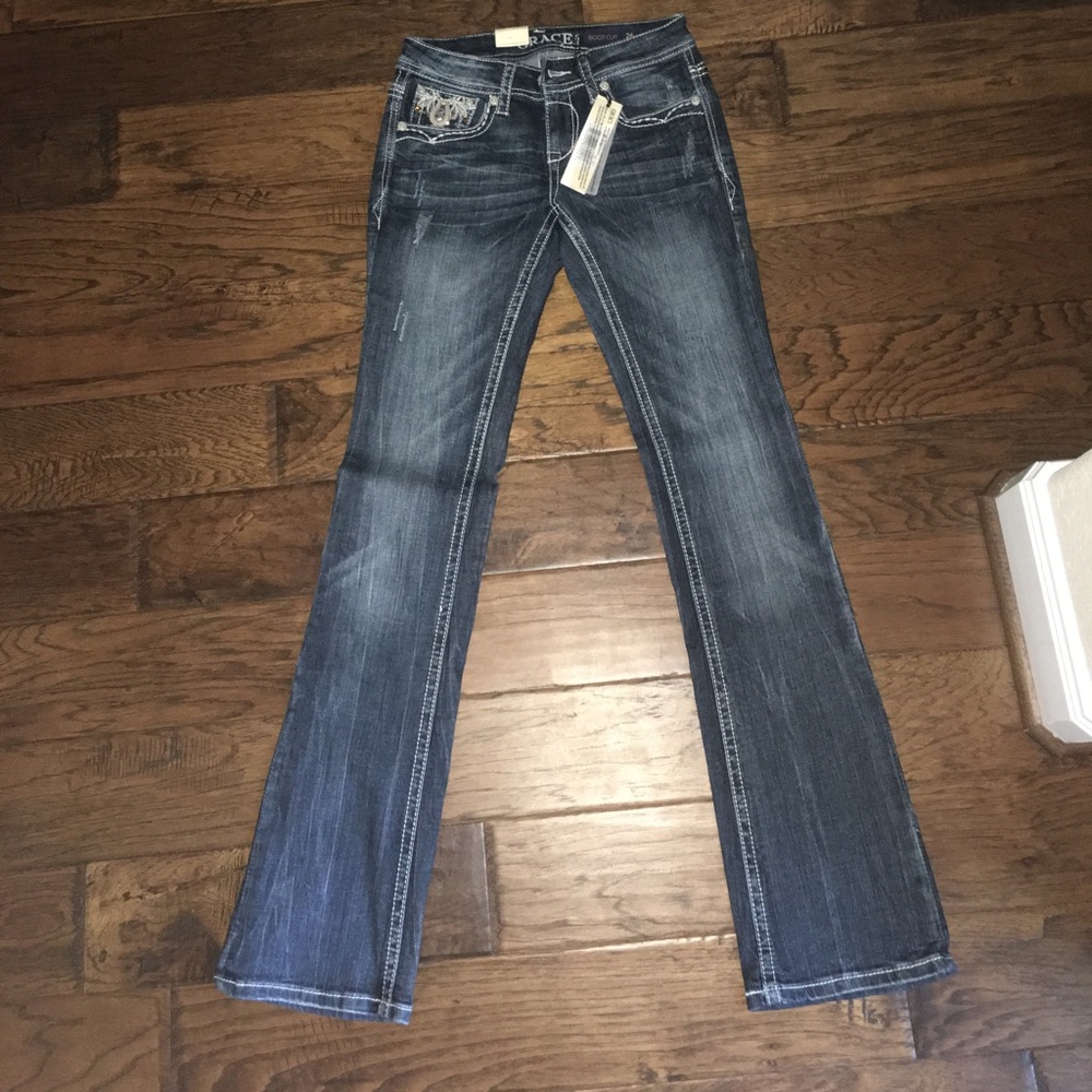 Grace bootcut jeans.