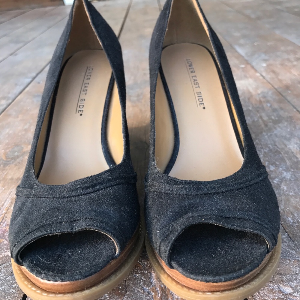 Open toe wedges
