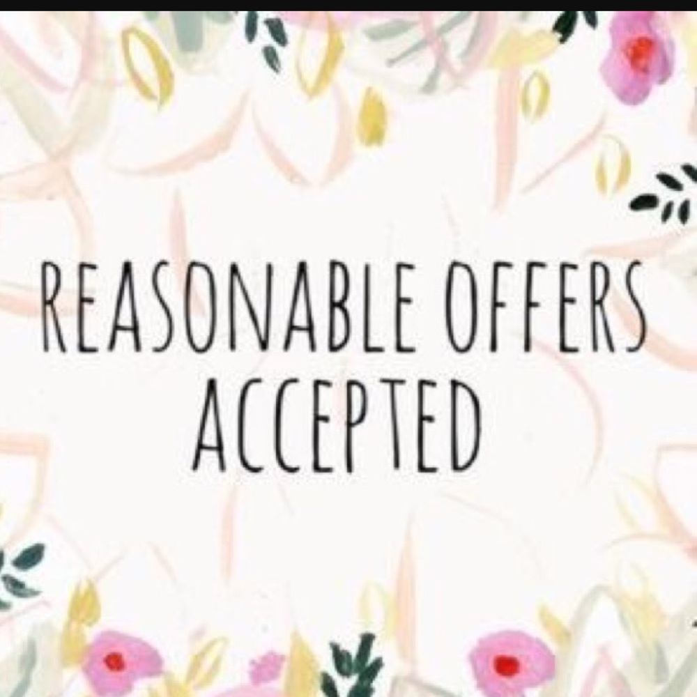 Make a reasonable offer🙂 let's negotiate!