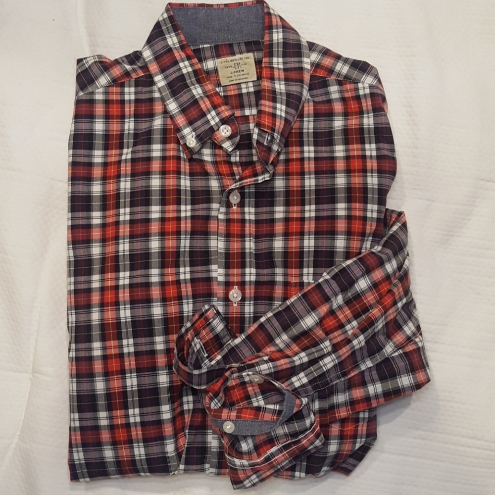 J. Crew plaid button down
