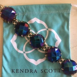 Kendra Scott Cassie black iridescent bracelet