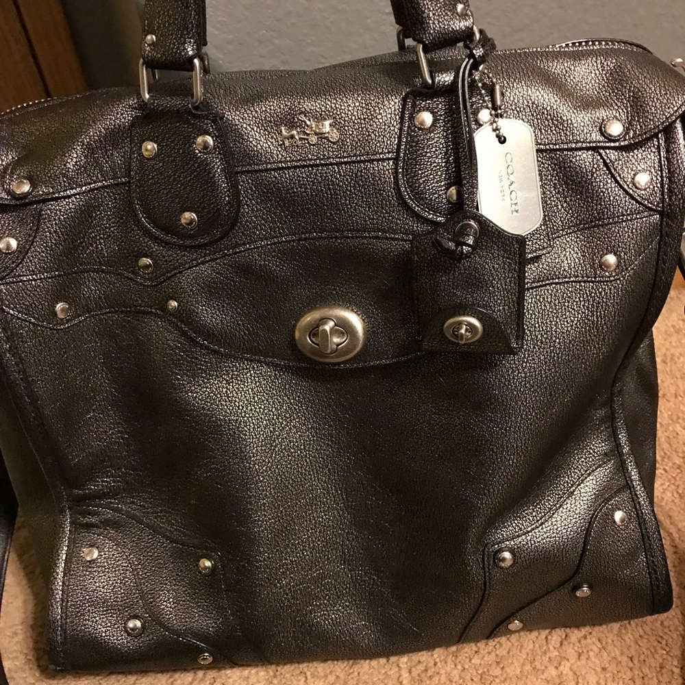 Coach Metallic Rhyder 33 Satchel