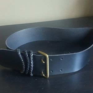 Talbots Genuine Leather Wide Belt