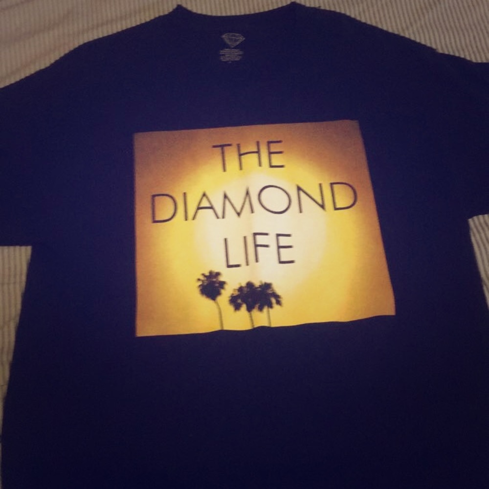 Diamond Short sleeve black T- Shirt