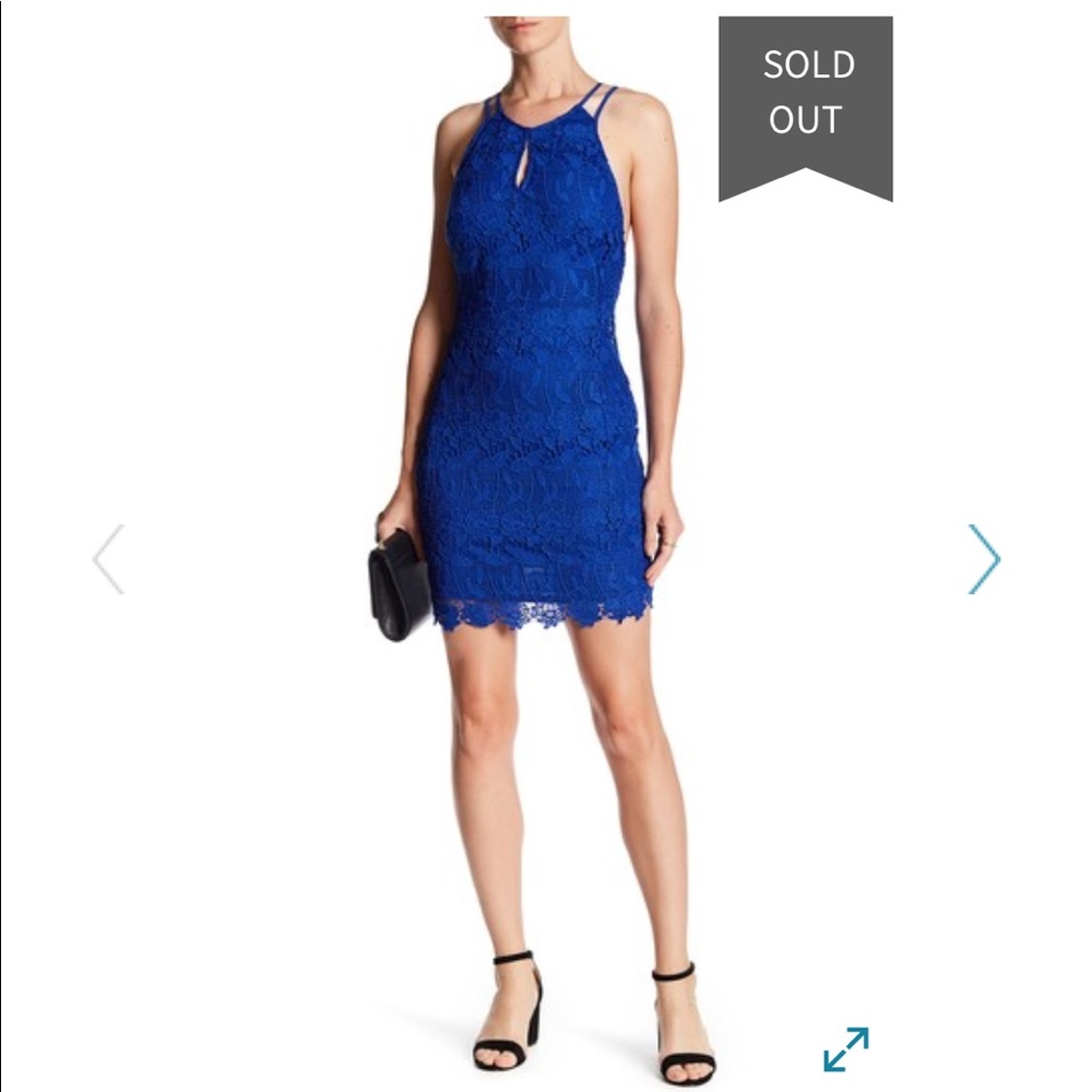 Astr the label lace bodycon dress