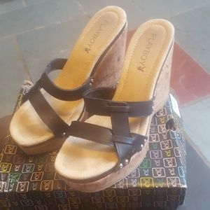 Playboy wedge shoes