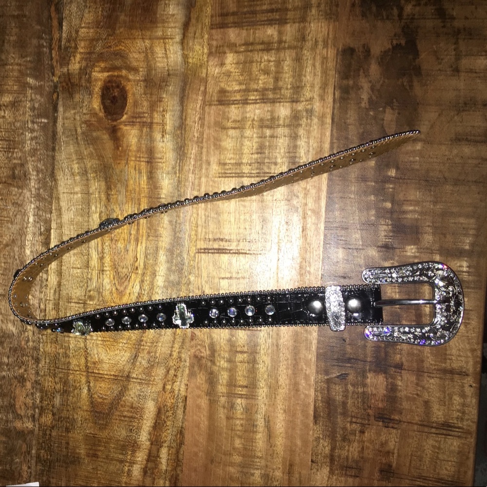 Bedazzled children's belts.