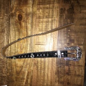 Bedazzled children's belts.