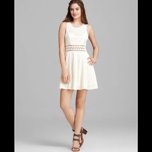 Free people daisy waist dress in natural white