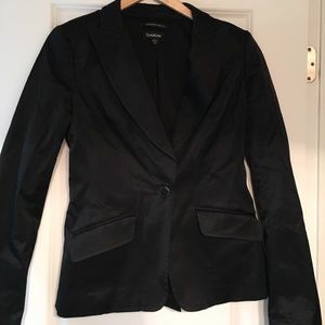 Bebe black satin blazer Size 8
