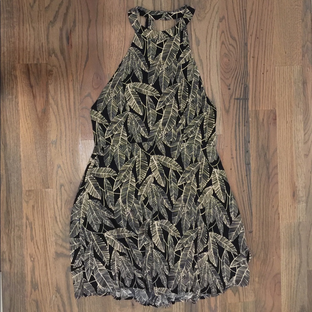 Forever 21 open back leaf dress