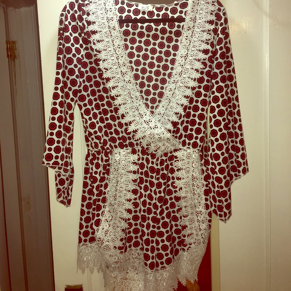 Lace Pattern Romper