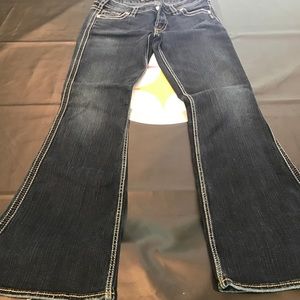 Silver Flare Leg Jean