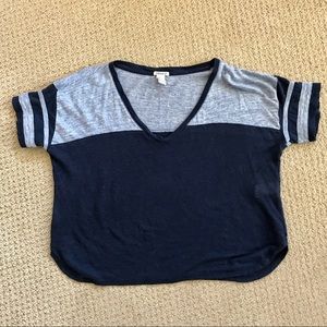 Varsity Striped Linen Tee
