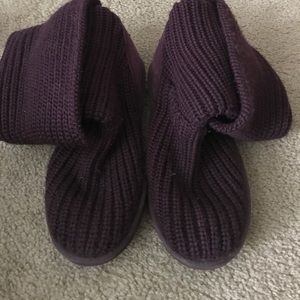 Purple knit UGG