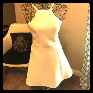 Medium Off-White A-Line Style Dress