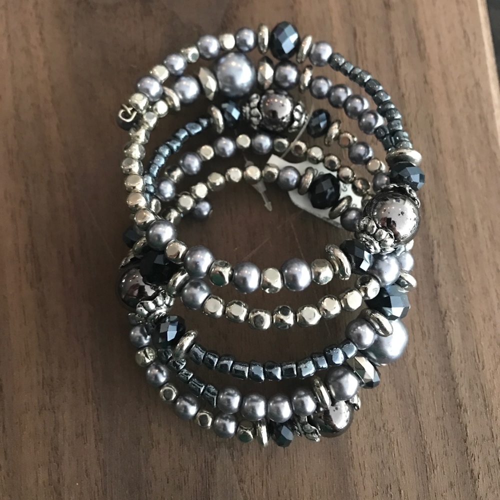 Bluebell coiled bracelet
