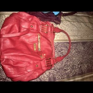 Large red Jessica Simpson purse