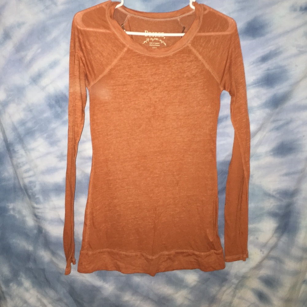 Decree Copper Colored Thin Longsleeve Tee