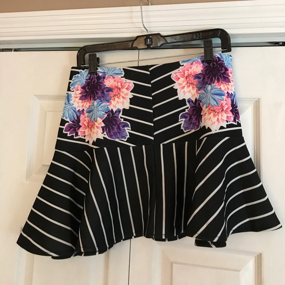 Floral Mini Skirt