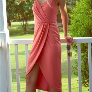 Boutique Coral Pink Flowing Dress