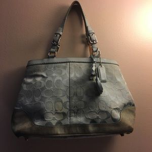 Authentic Coach Bag Light Blue