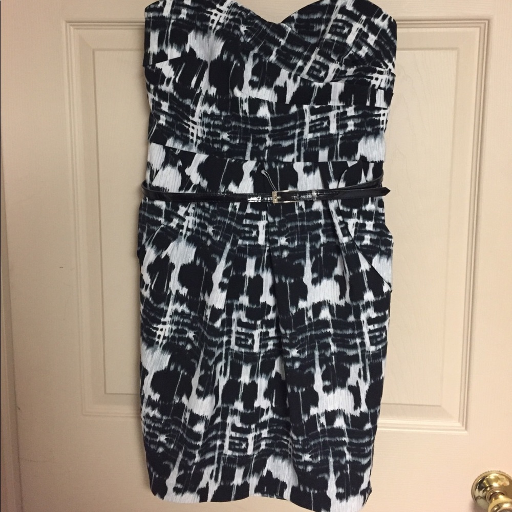 A. Byer Size 9. Strapless.