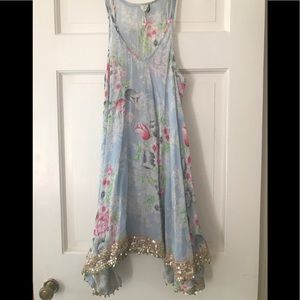 Light blue floral free people dress