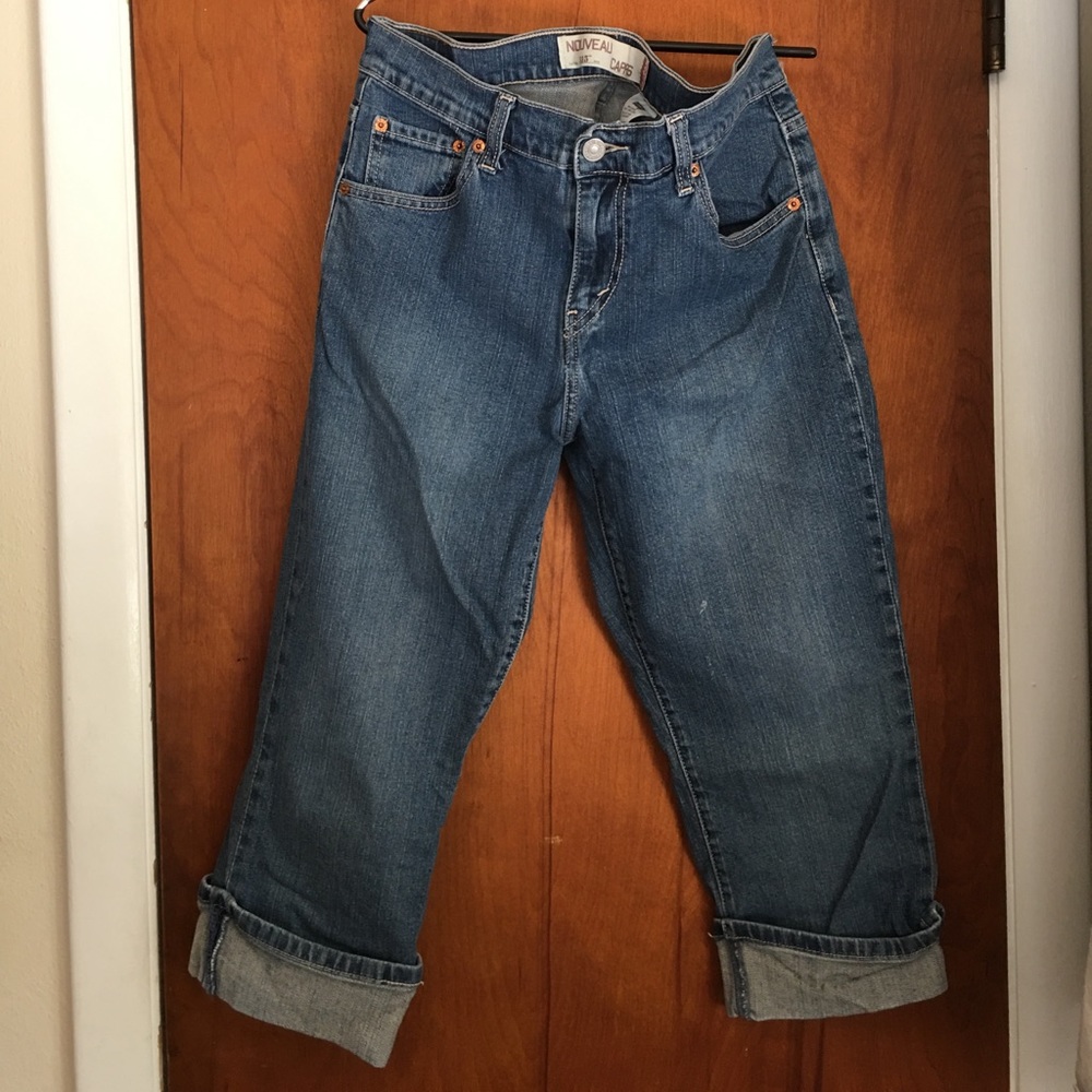 Levi's cropped jeans GUC size 10