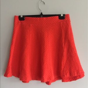 Poppy Red H&M Skater Skirt