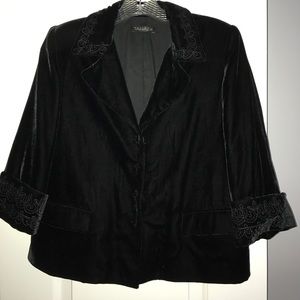 Beautiful velour jacket by Tahari size Medium