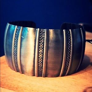 Metal Silver Cuff Bracelet